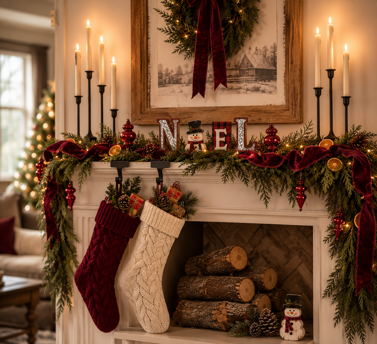 Cozy Christmas Mantle Decor: Shop the Look