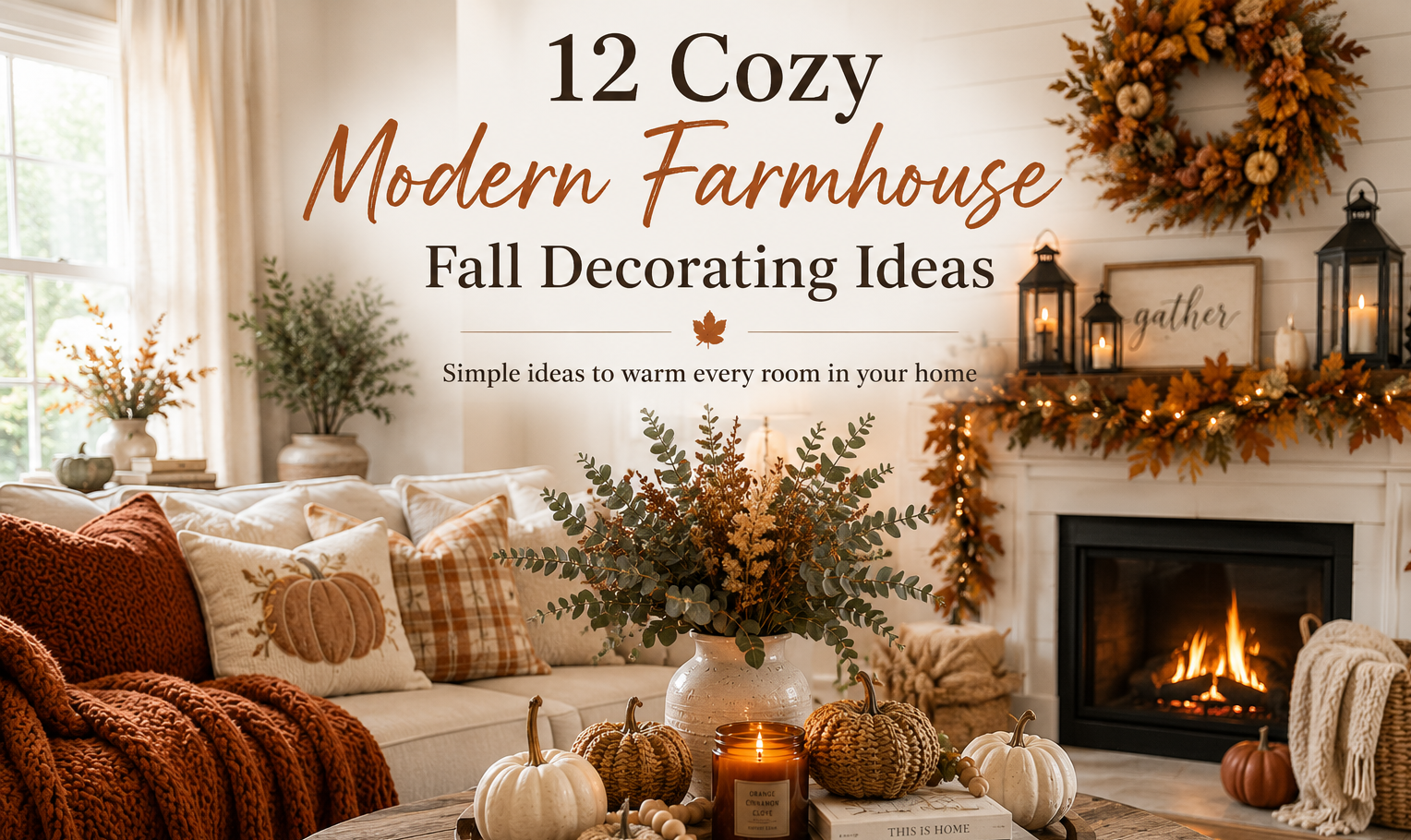 12 Cozy Modern Farmhouse Fall Decorating Ideas You’ll Love This Season