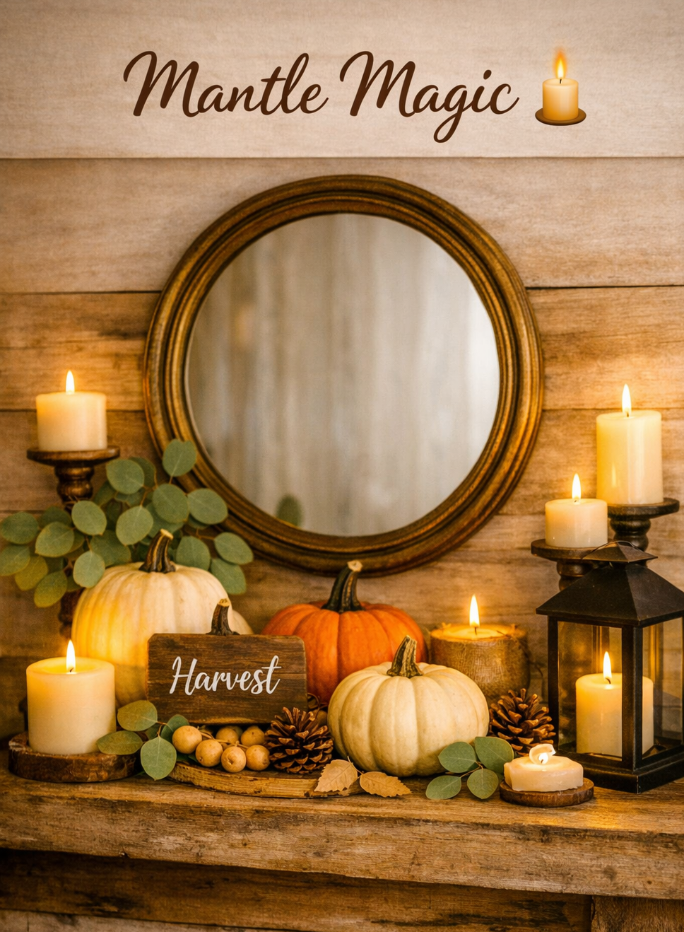Cozy Fall Mantle Decorating Ideas: Mantle Magic