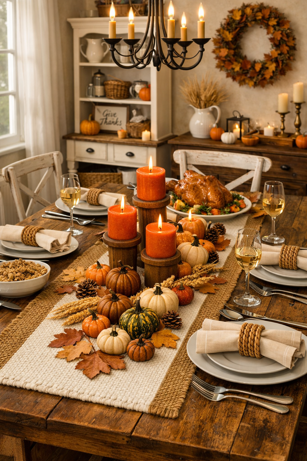 DIY Thanksgiving Tablescape: How to Style a Farmhouse Centerpiece Anyone Can Recreate